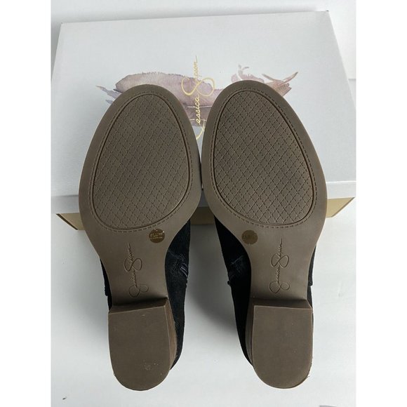 jessica simpson jp drette black cow split suede Sz 6.5M - Picture 7 of 9